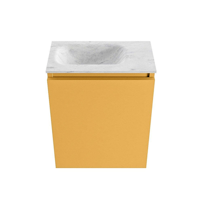 MONDIAZ TURE-DLUX 40cm toiletmeubel Ocher. EDEN wastafel Opalo positie links. Zonder kraangat.