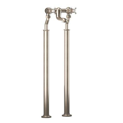 Crosswater Belgravia Pieds de robinet de baignoire - sur pied - nickel brossé (inox)