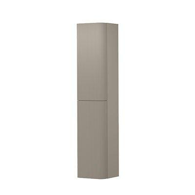 INK Concept R Hoge Kast - 35x35x169cm - 2 deuren - afgeronde hoeken - verticaal gefreesd - tbv grepen - linksdraaiend - mat creme cotton