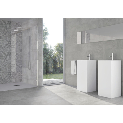 Terravito Urbano wand- en vloertegel - 30x60cm - 9mm - Rechthoek - Betonlook - Grijs mat