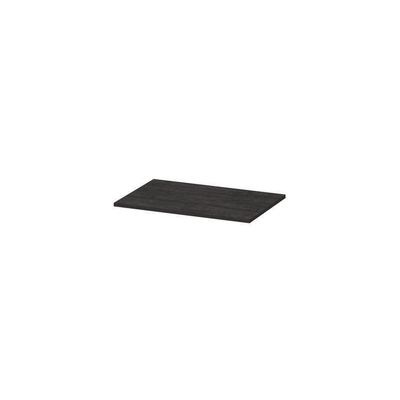 INK Topdeck Wastafelblad - 70x45x2cm - tbv onderkast - MFC - Houtskool eiken