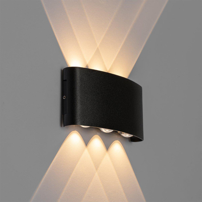 QAZQA Silly Wandlamp - 6 lampen - 17cm - IP54 - Zwart