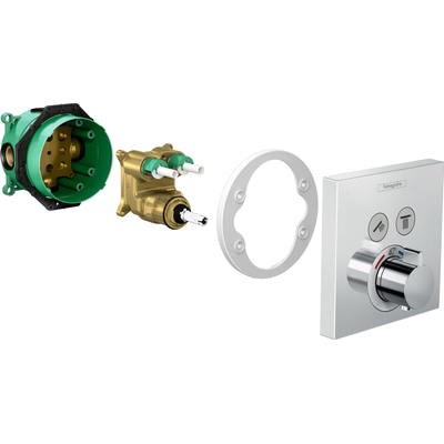 Hansgrohe ShowerSelect afbouwdeel voor inbouwkraan thermostatisch met omstel chroom OUTLETSTORE