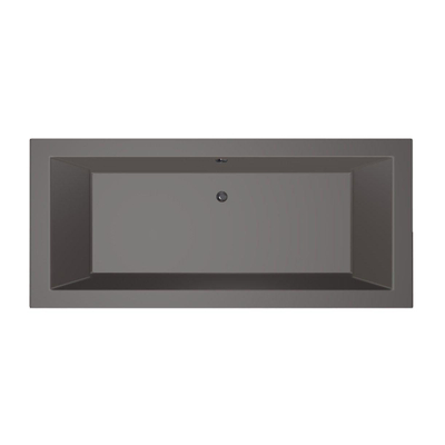 Xenz Society Duobad - 180x80x53 - afvoer Midden - acryl - antraciet