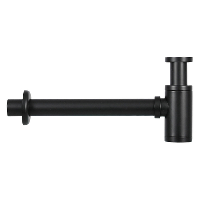 Differnz Force kit lave-mains - 40x22x8cm - Rectangulaire - 1 trou de robinet - Robinet noir mat droit - Gris béton