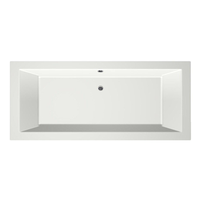 Xenz Society Baignoire duo - 170x75x53 - bonde centrale - acrylique - blanc mat