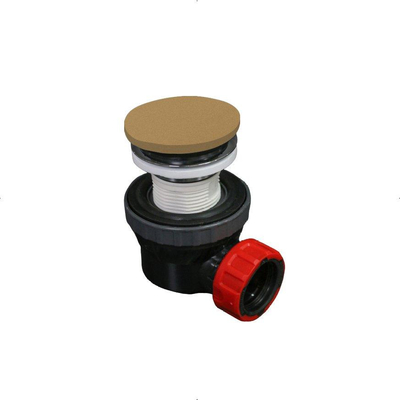 Mondiaz EASY Siphon - hauteur 6,7 cm - siphon clic-clac - rond - solid surface - Oro