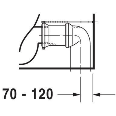 Duravit Starck 1 Duoblokpot - diepspoel universeel - zonder reservoir - wit