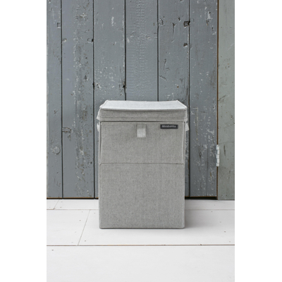 Brabantia Wasbox - 35 liter - stapelbaar - grijs