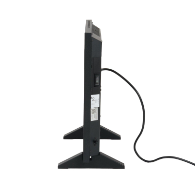 Eurom Alutherm 400XS Radiateur convecteur - 40x42,9cm - IP24 - 400watt - wifi - sol/mur - Horizontal - métal - noir mat