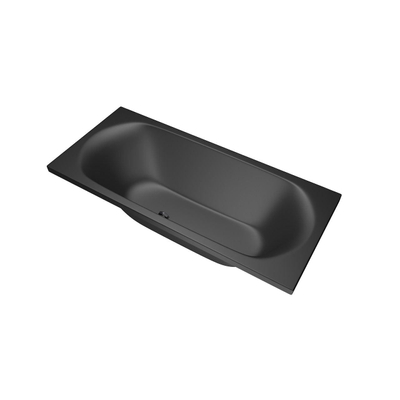 Xenz Cuba Duobad - 180x80x51 - afvoer Midden - acryl - ebony