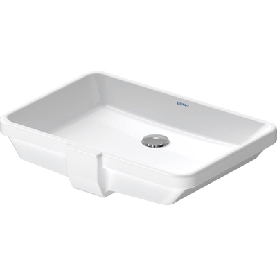 Duravit 2nd floor lavabo sous-plan sans plage de robinetterie 55.5x38cm blanc