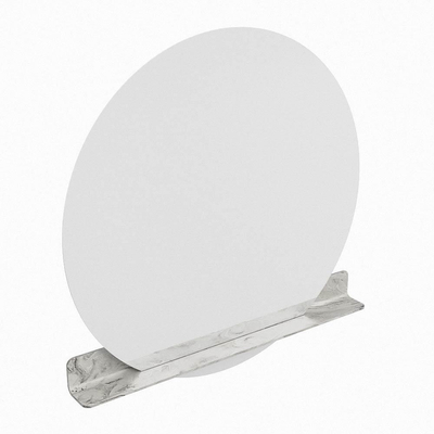 Mondiaz SPOT miroir – Ø 120 cm – avec tablette – Glace (marbre gris)