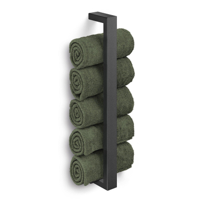 Zack Linea gasten handdoekhouder zwart RVS OUTLETSTORE