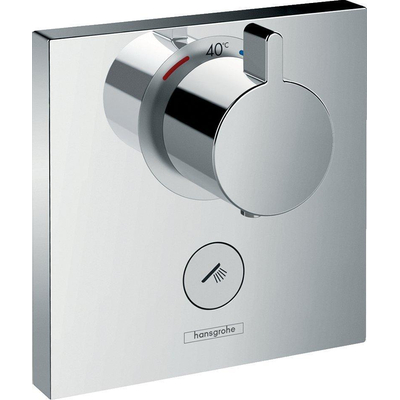 Hansgrohe ShowerSelect Ensemble de finition pour mitigeur thermostatique encastré Highflow avec 1 robinet d'arrêt chrome