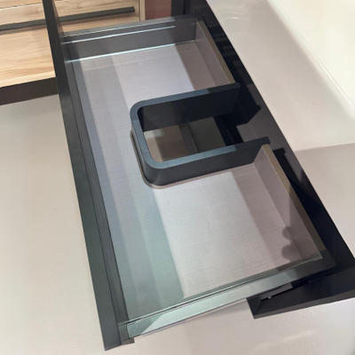 Saniclass Prime Core Wastafelonderkast - 60x55x45cm - 2 lades - push to open - MDF - mat marine blauw