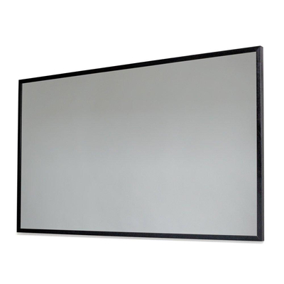 BRAUER Onyx spiegel - 120x70cm - rechthoekig - zwart geborsteld frame