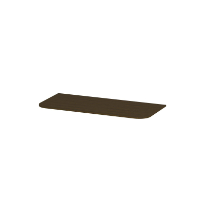 INK Concept R Wastafelblad - 100x45x1.7cm - tbv afgeronde onderkast - MFC - Shadow veneer