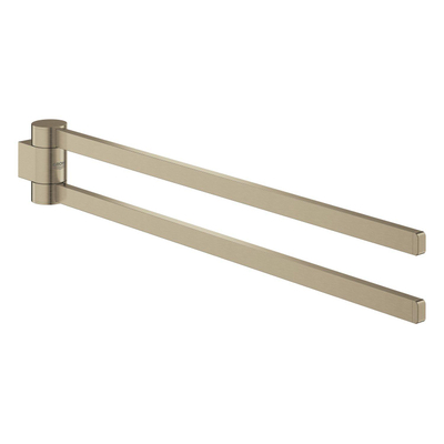 GROHE Selection Porte-serviettes 2 sections 40cm pivotant nickel brossé