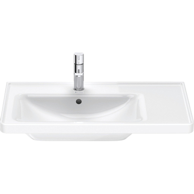Duravit D-neo Wastafel - 80x48cm - met 1 kraangat - met overloop - wit