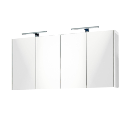 Best Design Happy Armoire de toilette 120x60cm avec éclairage MDF Blanc