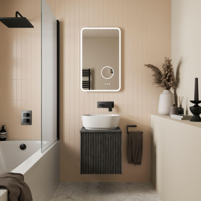 Crosswater Limit Mitigeur de lavabo - 2 trous - encastré - noir mat