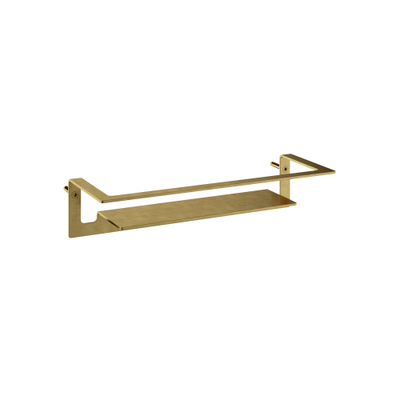Hotbath Archie Design Douchekorf - recht - PVD - geborsteld messing (goud)