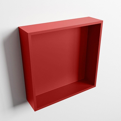 Mondiaz Easy nis 29.5x29.5x8cm voor Inbouw/opbouw 1 open vak Solid surface Fire/Fire