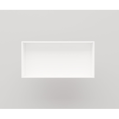 Crosstone by Arcqua Solid Alcove niche encastrée 60x30x10cm solid surface blanc mat