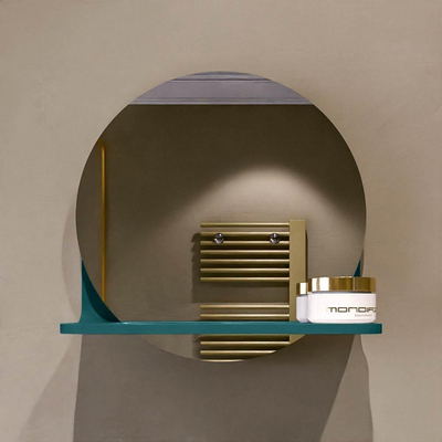 Mondiaz SPOT Miroir de salle de bains - rond 30cm - tablette miroir - couleur Smag