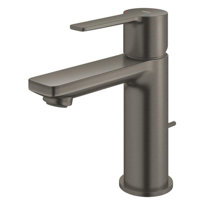 GROHE Lineare waterbesparende wastafelkraan xs-size met waste brushed hard graphite