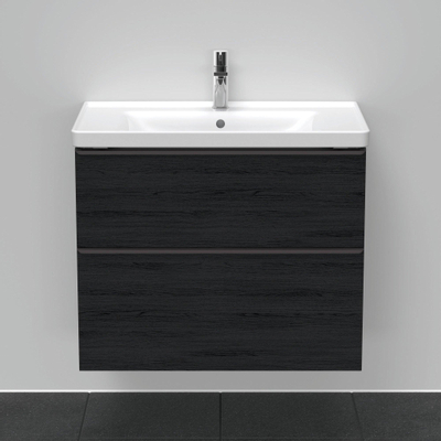 Duravit D-neo Meuble sous vasque 78.4x45.2x62.5cm 2 tiroirs Chêne (Noir) mat