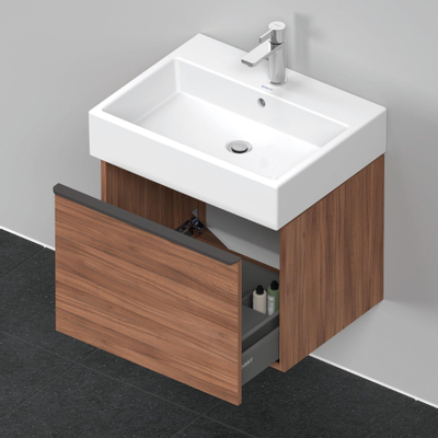 Duravit D-neo Meuble sous vasque 58.4x44.2x44cm 1 tiroir Noyer mat