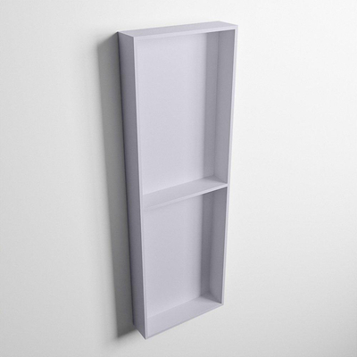Mondiaz Easy nis 29.5x149.5x8cm voor Inbouw/opbouw 2 open vakken Solid surface Cale/Cale
