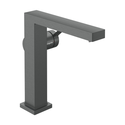Hansgrohe Tecturis E wastafelkraan - model 150 - coolstart - brushed black chrome (zwart)