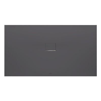 Villeroy & Boch SQUARO INFINITY receveur de douche - 180x90x4cm - 90cm - rectangulaire Quaryl Anthracite