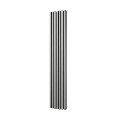 Plieger Siena designradiator verticaal dubbel 1800x318mm 1096W parelgrijs (pearl grey)