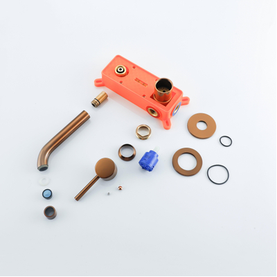 FugaFlow Eccelente Acces Robinet de lavabo - encastré - avec corps encastré - Cuivre brossé PVD (Cuivre)