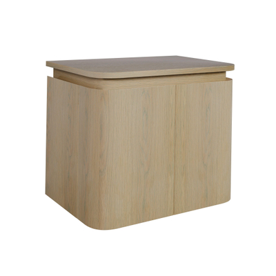 Thebalux Epoch Toiletmeubel - 51x35x41cm - ronde hoeken - 2 deuren - topblad - zonder kraangat - Blanc