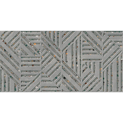 Prissmacer Cerámica Gobi Carrelage Terrazzo - 60x120cm - rectifié - Grigio mat