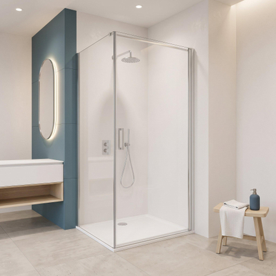 Fortifura Galeria Douchecabine - 80x120x200cm - profiel veiligheidsglas - antikalk - chroom