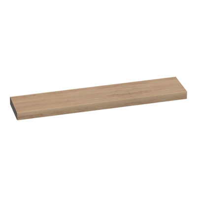 BRAUER Creek topblad vrijhangend - 220x50x10cm - lamellen eiken naturel