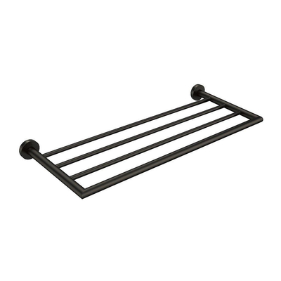 Hotbath &MORE Handdoekrek AI - verouderd ijzer (zwart)