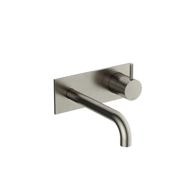 Hotbath Cobber Afbouwdeel - voor wastafelkraan - 18cm uitloop - geborsteld nikkel (RVS)
