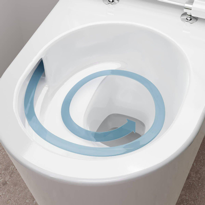 Hansgrohe EluPura S WC suspendu - sans bride - Aquahelix - Smartclean - blanc