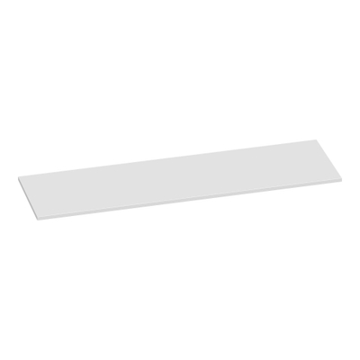 BRAUER Ocean Slim plan de toilette - 160x46x2cm - blanc haute brillance