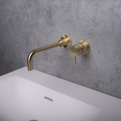 Crosswater MPRO Robinet lavabo encastrable - 2 trous - laiton brossé