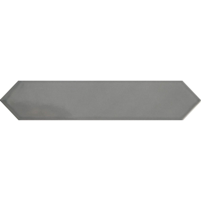 ÉCHANTILLON Terravito Ulvara Carrelage mural - 6.5x33.2cm - 8mm - Hexagone - Gris brillant