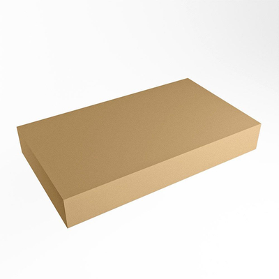 Mondiaz TOP 46 Vrijhangend Topblad - 80x46x12cm - geschikt voor waskom - Solid surface - Oro