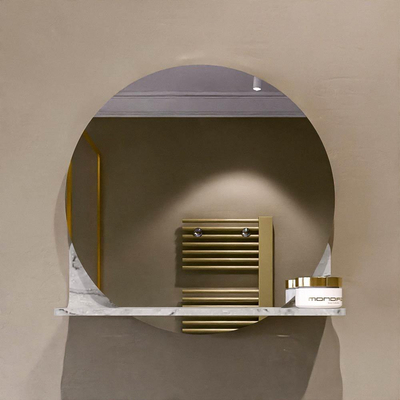 Mondiaz SPOT Miroir de salle de bain - rond 40cm - plan de miroir - couleur Glace